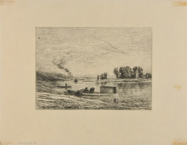 THE BOTIN AT CONFLANS (THE LANDSCAPIST IN THE BOAT)