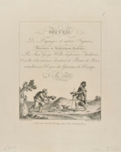 The Two Blind Beggars (frontispiece for Recueil de Paysages…)