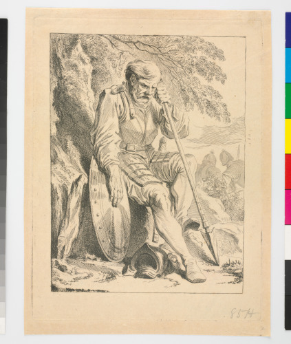 Seated Soldier with Spear - Image 1