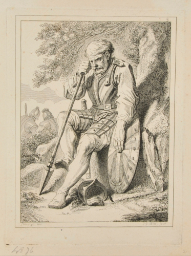 Seated Soldier with Spear - Image 2
