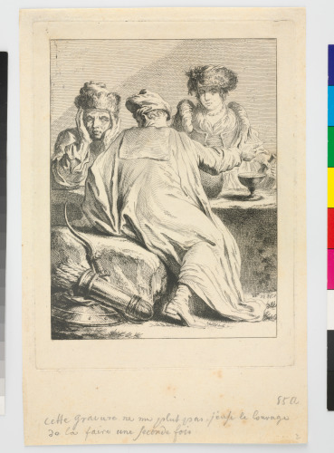 Three Men at Table - Image 1