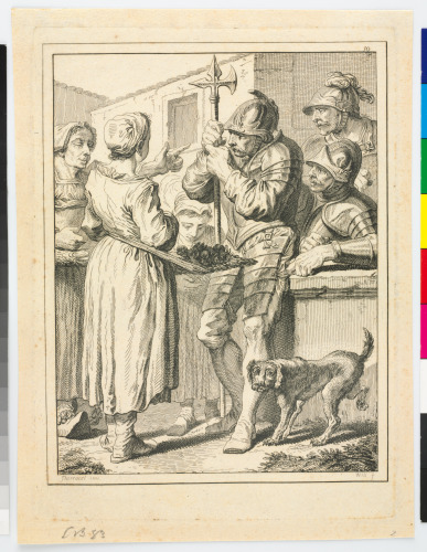 Soldiers and Vendor - Image 1