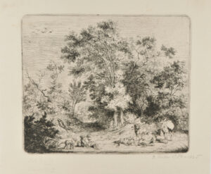 Wooded Landscape with a Resting Herdsman