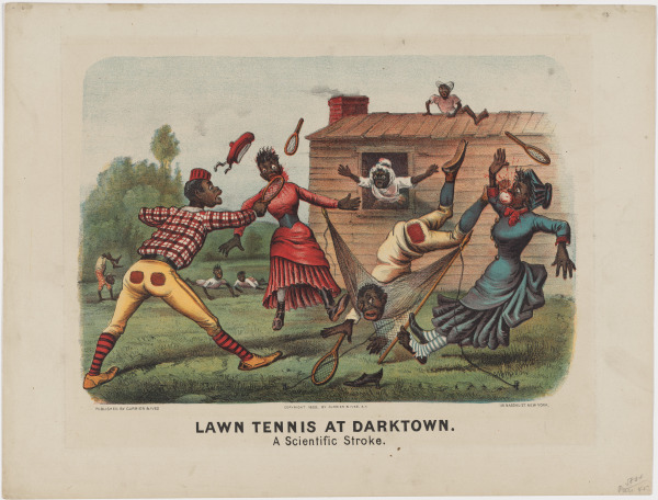 LAWN TENNIS AT DARKTOWN. A SCIENTIFIC STROKE