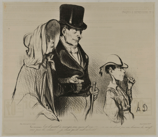 THE MOTHER - ISN'T HE CUTE LICKING HIS BARLEY SUGAR CANDY!!!...ONE WOULD THINK A YOUNG MAN OF TWENTY YEARS!... HE ABSOLUTELY MUST BECOME A LAWYER...