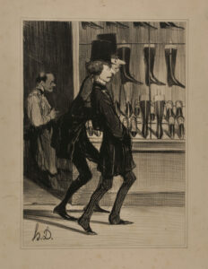 Ces Messieurs pour aller dîner en ville sont forcés de passer devant leur Bottier…