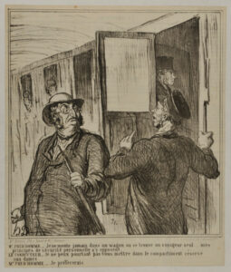 Je ne monte jamais dans un wagon ou se trouve un voyageur seul…mes principes de sécurité personnelle s’y opposent