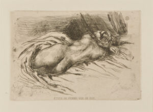 Etude de femme vue de dos