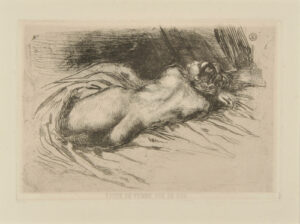 Etude de femme vue de dos