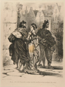 Faust cherchant à séduire Marguerite