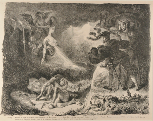 MARGARET'S GHOST APPEARING TO FAUST
