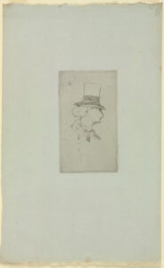 Profile of Charles Baudelaire in a Hat
