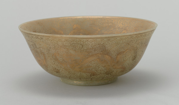 Bowl with Dragon Design