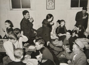 Eating Pie at Pie Supper in Muskogee County, Oklahoma