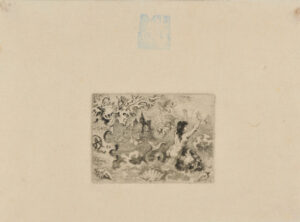 Second vignette from the book “Jacques Cazotte, Le Diable amoureux (Paris: Quantin, 1878)”