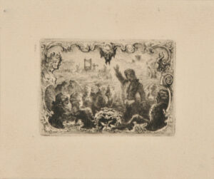 Third vignette from the book “Jacques Cazotte, Le Diable amoureux (Paris: Quantin, 1878)”