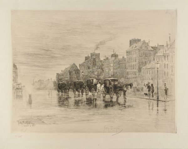 WINTER MORNING ON THE QUAI DE L'HÔTEL-DIEU