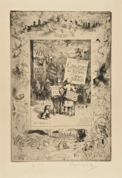 FRONTISPIECE FOR THE BOOK "HENRI BERALDI, LES GRAVEURS DU XIXE SIÈCLE"