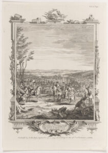 The Taking of Mareshall Tallard and Pushing of 4000 Horse into the Danube at the Battle of Blenheim