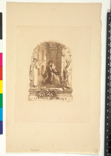 Frontispiece for the book “Alphonse Daudet, La Double conversion, conte en vers (Paris: Poulet-Malassis, 1861)” - Image 1