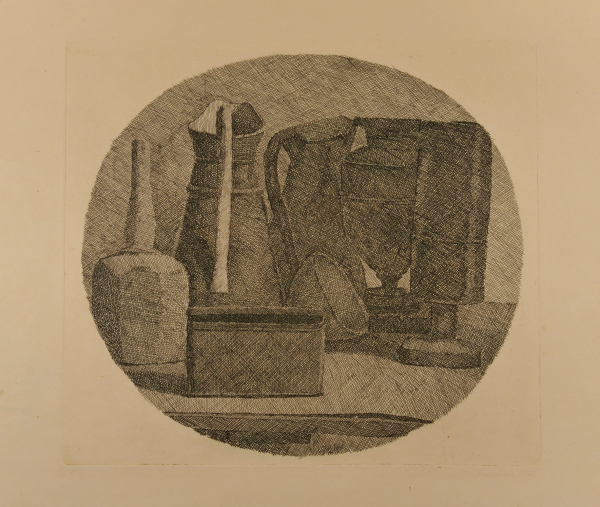 STILL LIFE WITH SEVEN OBJECTS IN TONDO