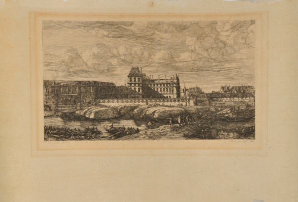 L’Ancien Louvre, Paris, d’après une peinture de Zeeman, 1651 - Image 2