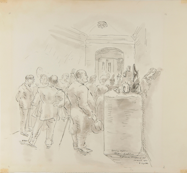 Opening Night, Ceramic Exhibition, Baltimore Museum of Art, March 1941 - Image 2