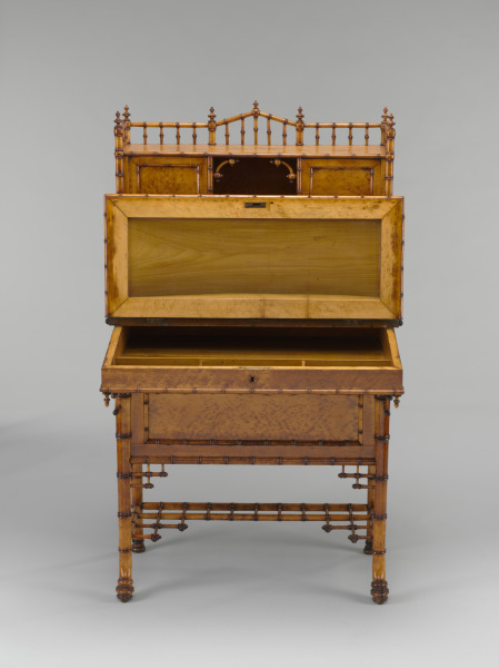 Faux Bamboo Desk - Image 4