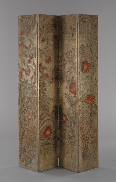 Pair of Folding Four-Panel Folding Screens - Image 4