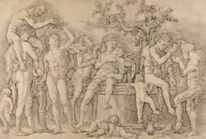 Bacchanalian Group with a Wine Press