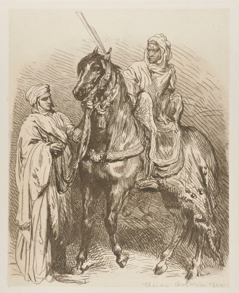 ARAB MOUNTING (ARAB HORSEMAN LEAVING FOR WAR)