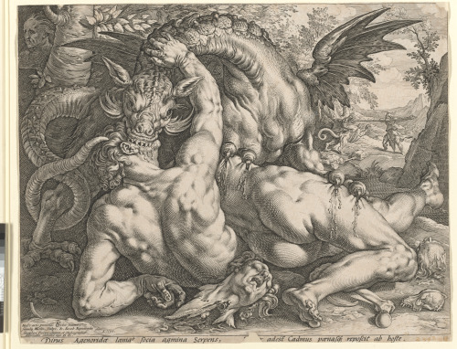 The Companion of Cadmus Devoured by a Dragon