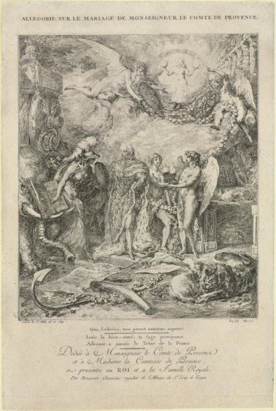 ALLEGORY OF THE MARRIAGE OF THE COMTE DE PROVENCE