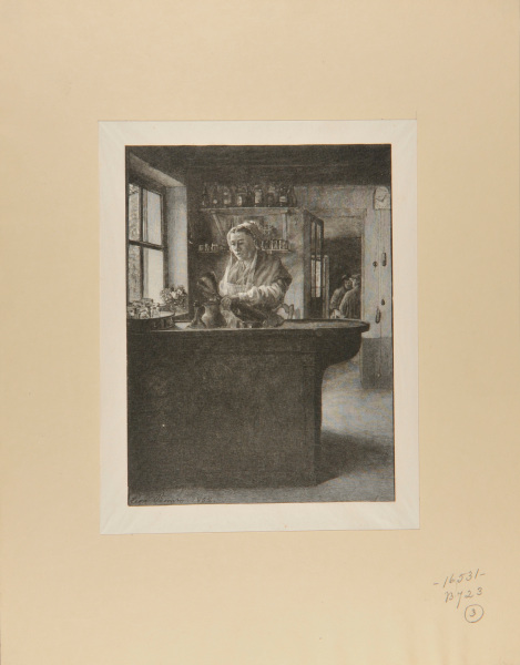 (Interior – Woman at a Bar)