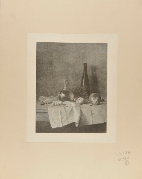 STILL LIFE WITH WINE, WATER, FRUIT, AND NUTS