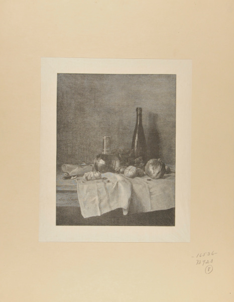 STILL LIFE WITH WINE, WATER, FRUIT, AND NUTS