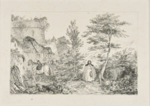 Paysage avec une Vieille Femme