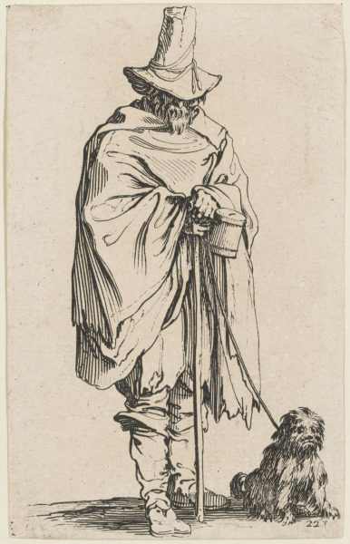 THE BLIND BEGGAR AND HIS DOG