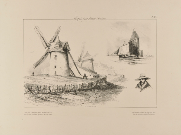 PLATE 43 FROM THE SERIES "CROQUIS PAR DIVERS ARTISTES"