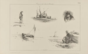 Plate 44 from the series “Croquis par divers artistes”