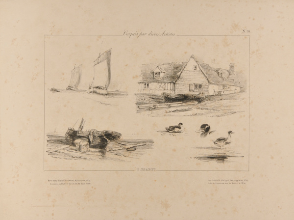 PLATE 53 FROM THE SERIES "CROQUIS PAR DIVERS ARTISTES"