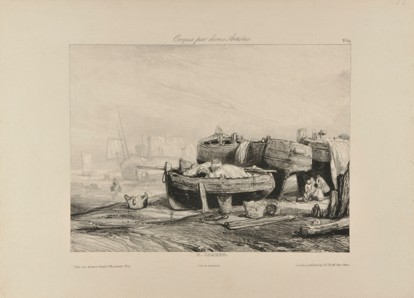 PLATE 69 FROM THE SERIES "CROQUIS PAR DIVERS ARTISTES"