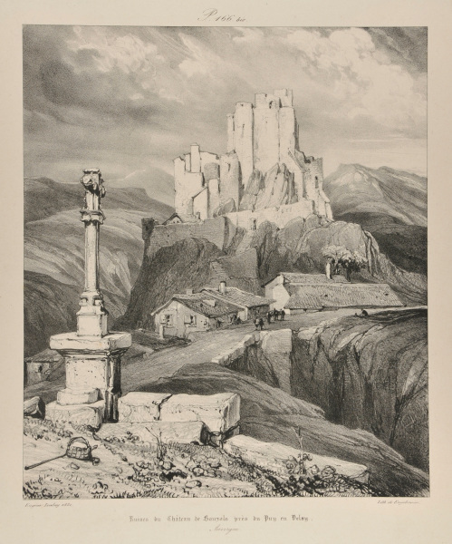 RUINS OF THE CHÂTEAU DE BOUZOLS, NEAR LE PUY-EN-VELAY