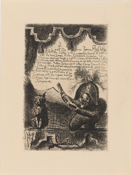 INVITATION CARD TO MADAME ANDRÉE'S COSTUME BALL