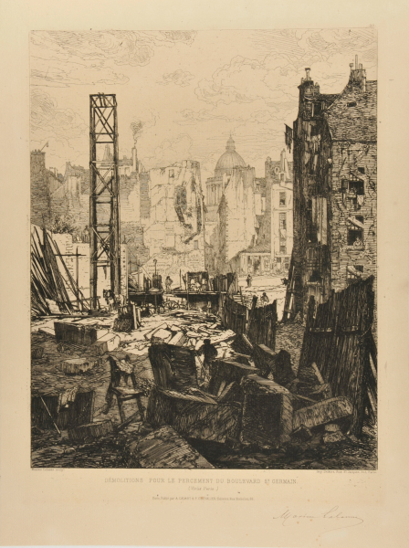 DEMOLITIONS FOR THE DRILLING OF THE BOULEVARD ST. GERMAIN