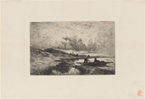 Evening on the Boarders of the Rhone at Rix