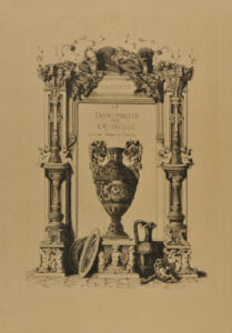 Title plate from the series “15 Eaux-fortes par Ch. Jacque”