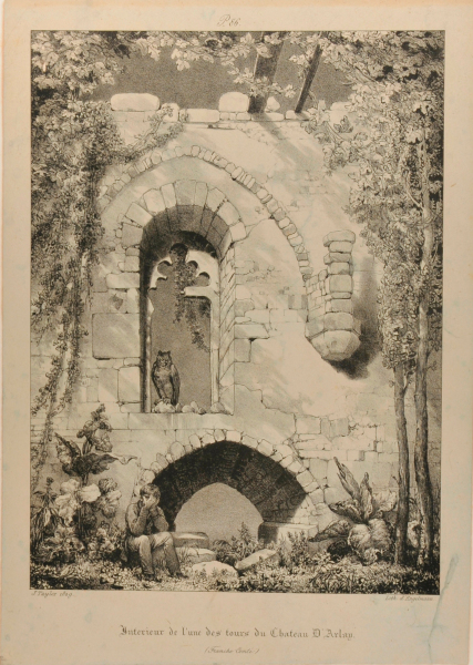 INTERIOR DE L'UNE DES TOURS DU CHATEAU D'ARLAY