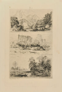 Vallée des Alpes; à Seville; River Scene