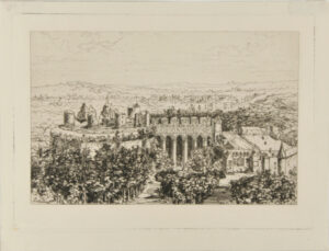 Vue des ruines du Château de Fère